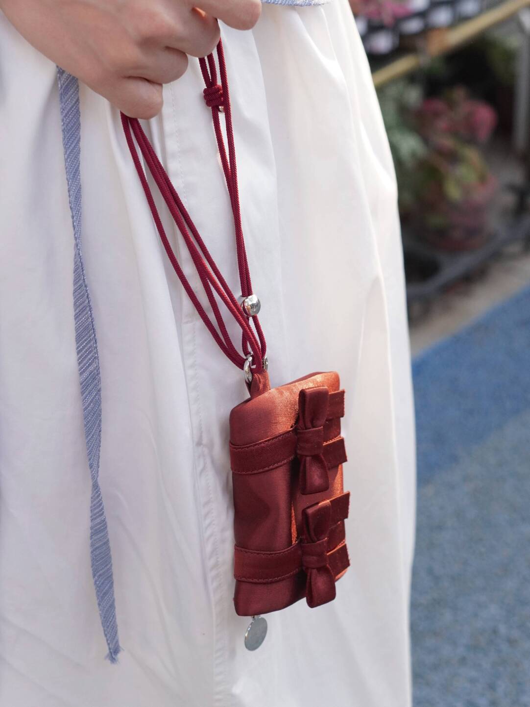 Bow Lanyard Mini Card Holder