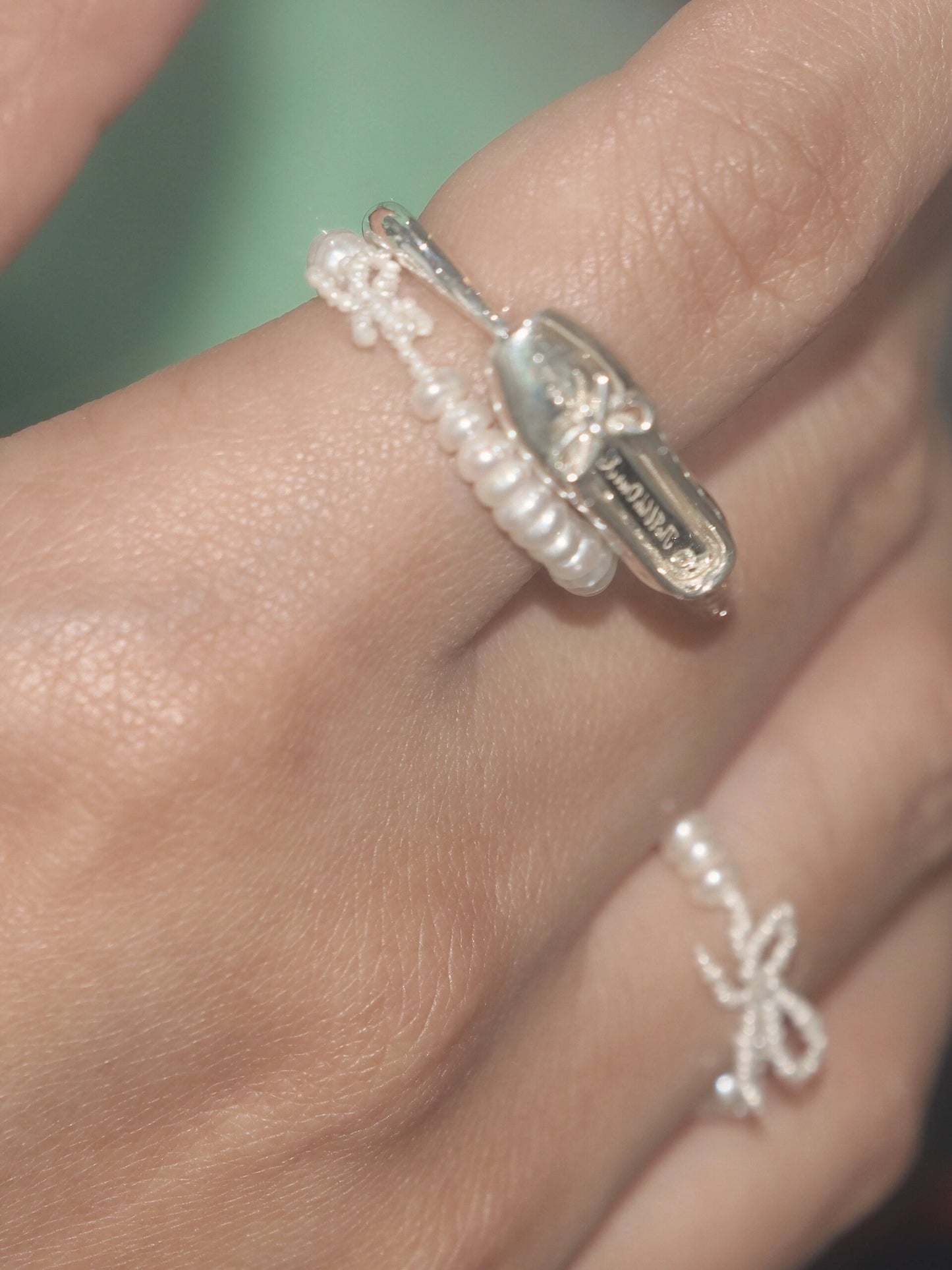 Bow Pearl Ring