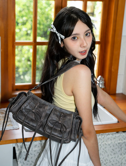 Bow Pockets Shoulder Bag | Bag | Three Fleas