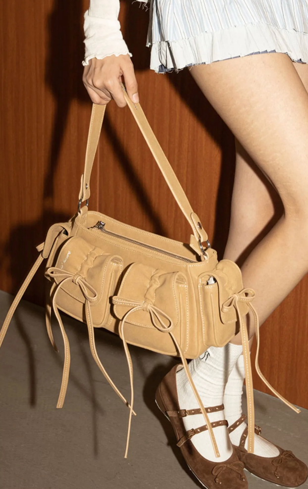 Bow Pockets Shoulder Bag | Bag | Three Fleas