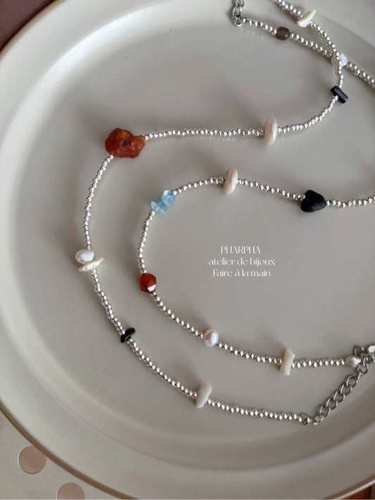Breathe Freely Beaded Necklace