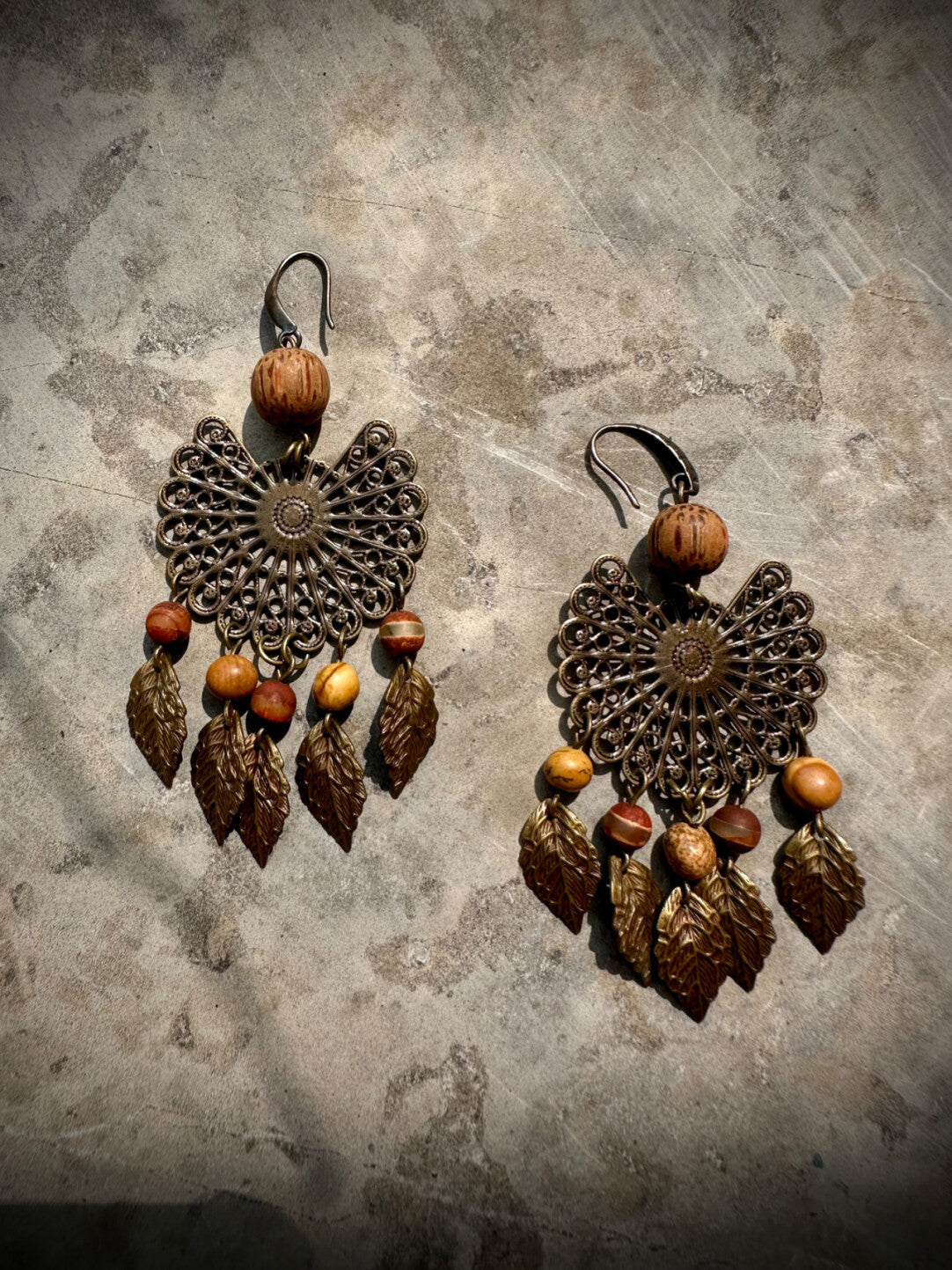 Brown Fuzzy Boho Necklace