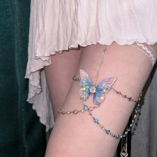 Bubble Butterfly Thigh Chain
