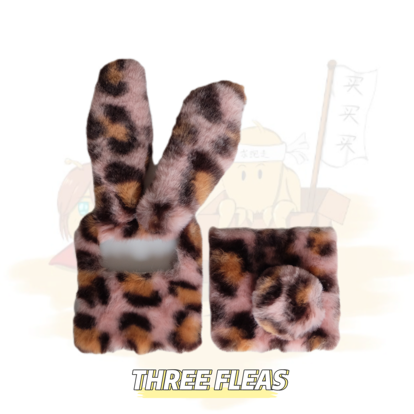 Bunny Furry Flip Phone Case