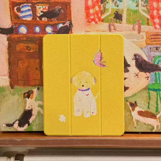 Butter Pup: The Cozy Companion iPad Case with Pencil Holder