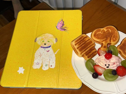 Butter Pup: The Cozy Companion iPad Case with Pencil Holder