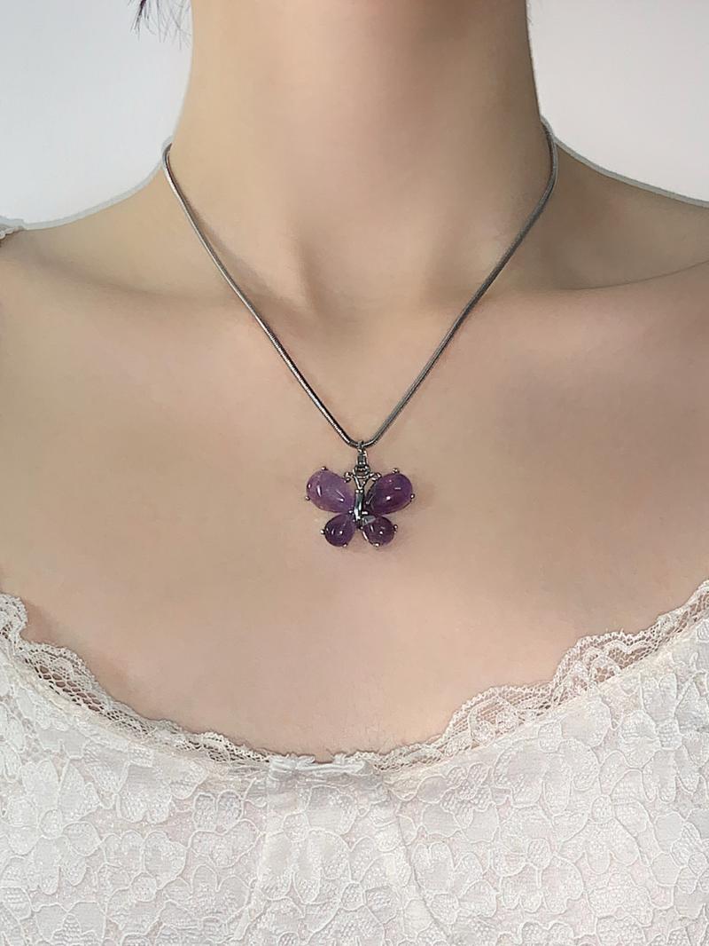 Butterfly Pendant Necklace