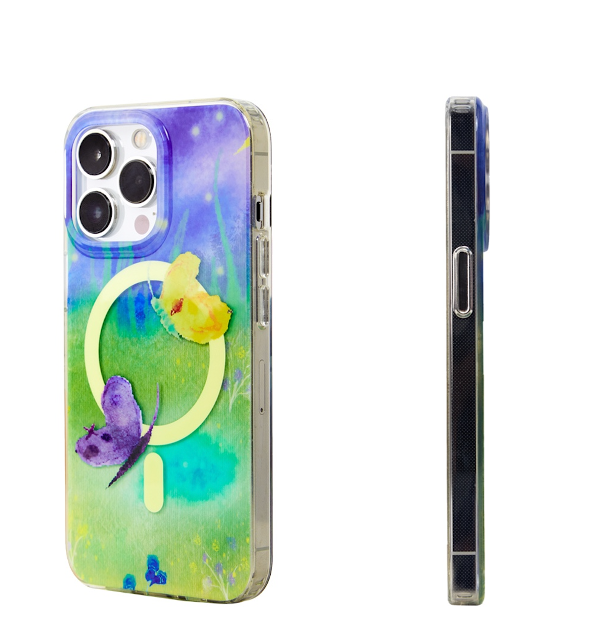 Butterfly Printed Phone Case With MagSafe