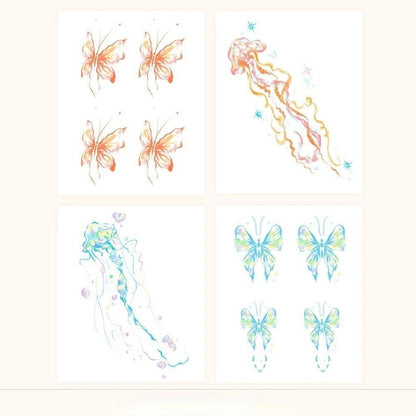Butterfly Waterproof Temporary Tattoo Stickers Set