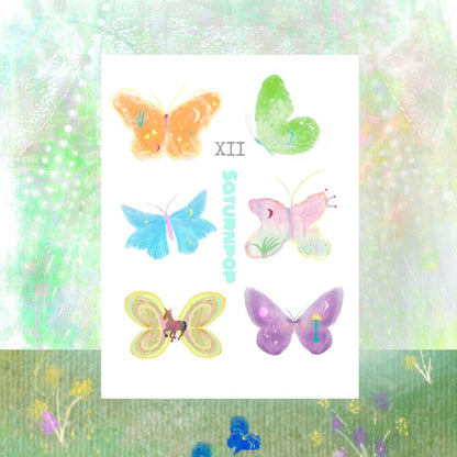Butterfly Waterproof Temporary Tattoo Stickers Set 2.0
