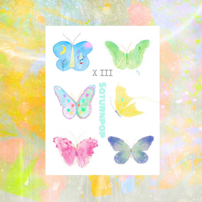 Butterfly Waterproof Temporary Tattoo Stickers Set 2.0