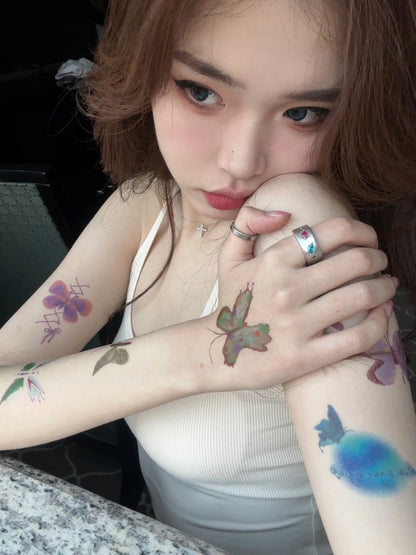 Butterfly Waterproof Temporary Tattoo Stickers Set