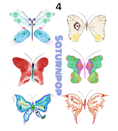 Butterfly Waterproof Temporary Tattoo Stickers Set