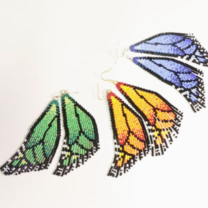 Butterfly Wing MIUYUKI Beaded Earrings