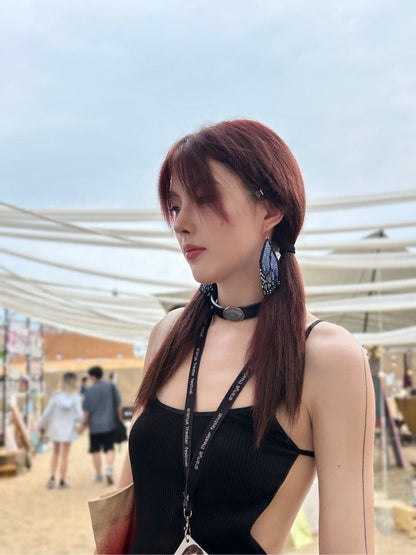 Butterfly Wing MIUYUKI Beaded Earrings