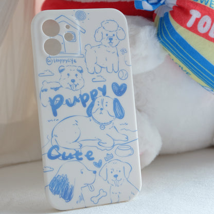 Sketches puppy phone case | phone accessories | Three Fleas