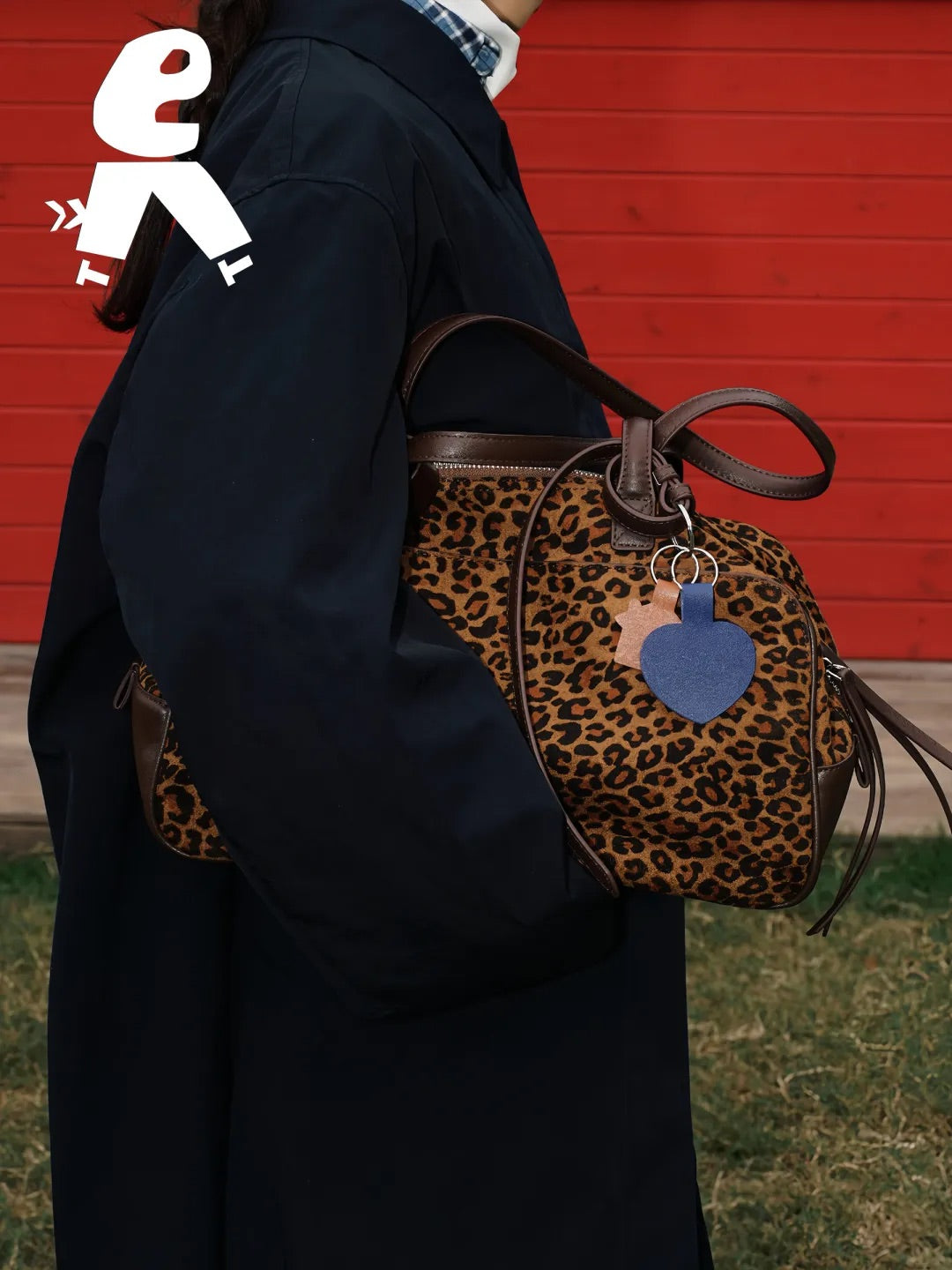 Leopard Print Casual Shoulder Bag