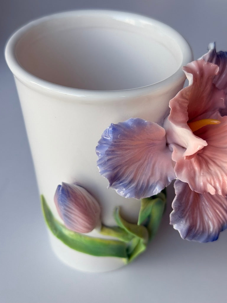 Pink Iris Cup