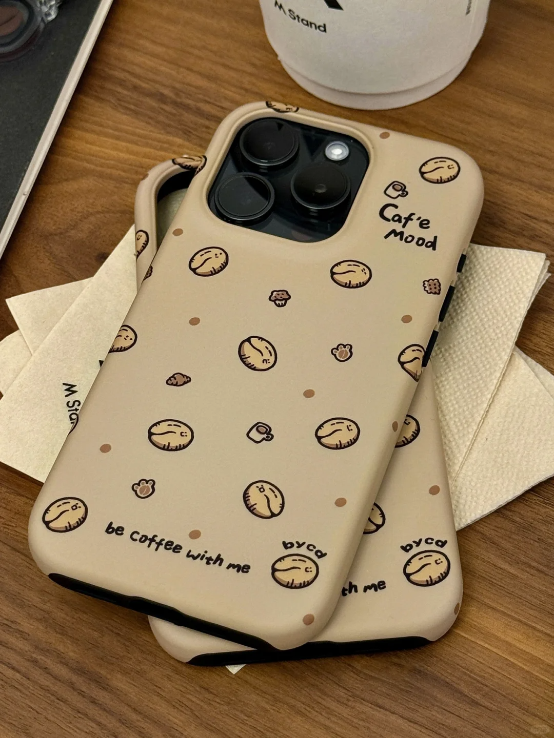 Cafe Mood Coffee Beans Printed Phone Case