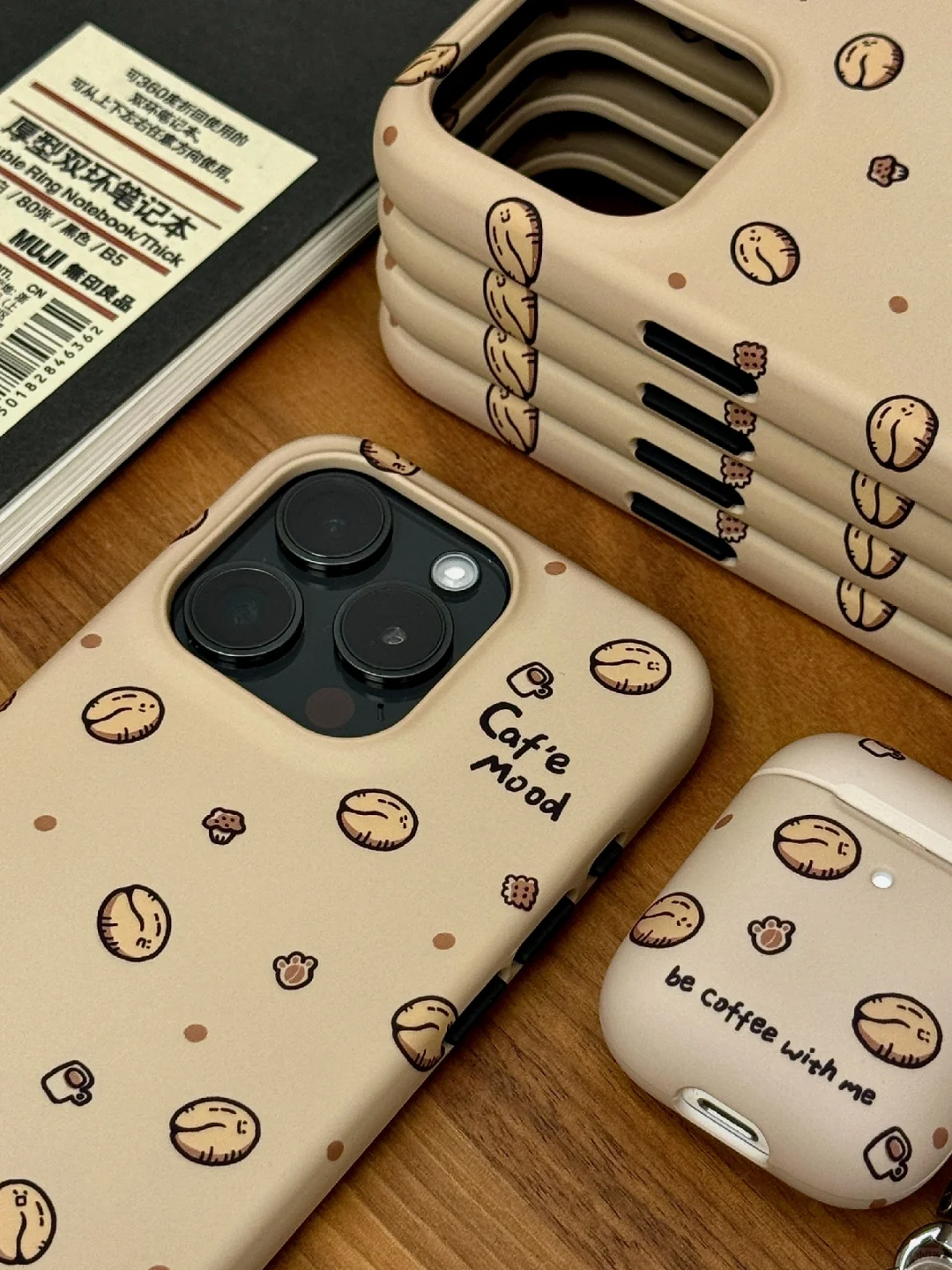 Cafe Mood Coffee Beans Printed Phone Case