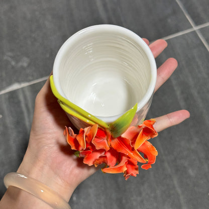 Calla Lily Sculpted Ceramic Vase