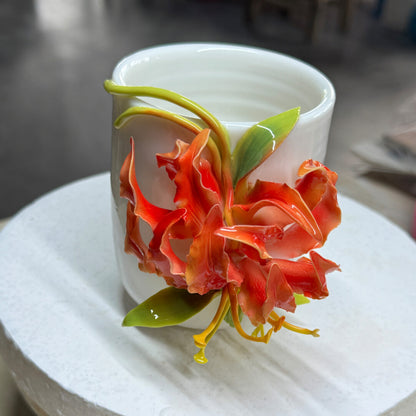 Calla Lily Sculpted Ceramic Vase