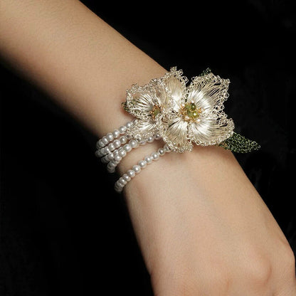 Camellia Tassel Luxury Necklace