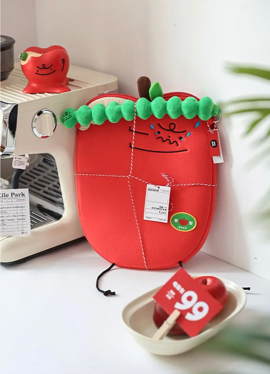 Cartoon Apple Laptop Bag