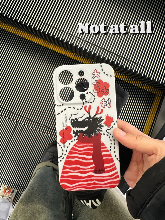 Cartoon Dragon Printed Phone Case