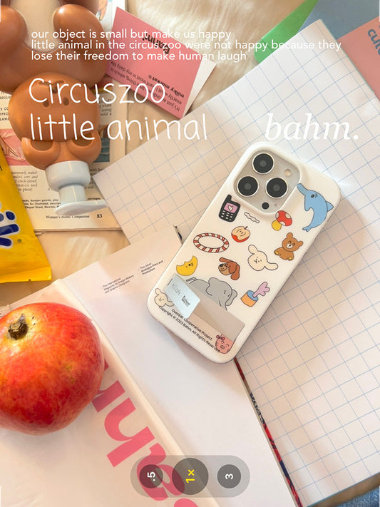 Cartoon Puppy Printed Stand Phone Case | iPhone Case | Three Fleas