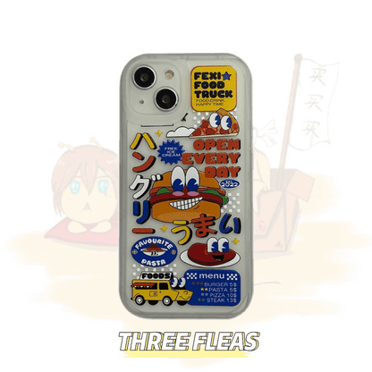 Cartoon food truck phone case | phone accessories | Three Fleas