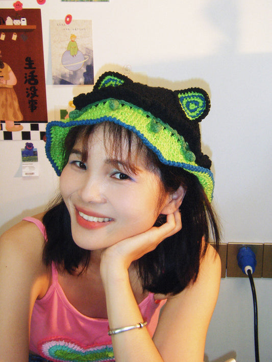 Cat Ears Handmade Crochet Hat