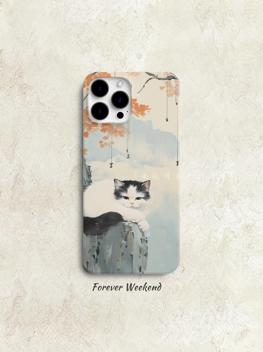 Cat Printed Phone Case