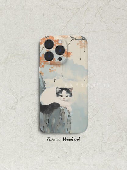 Cat Printed Phone Case