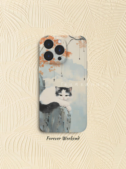 Cat Printed Phone Case
