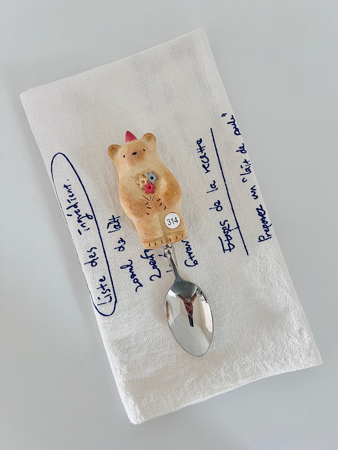 Ceramic Cookie Bear Spoon