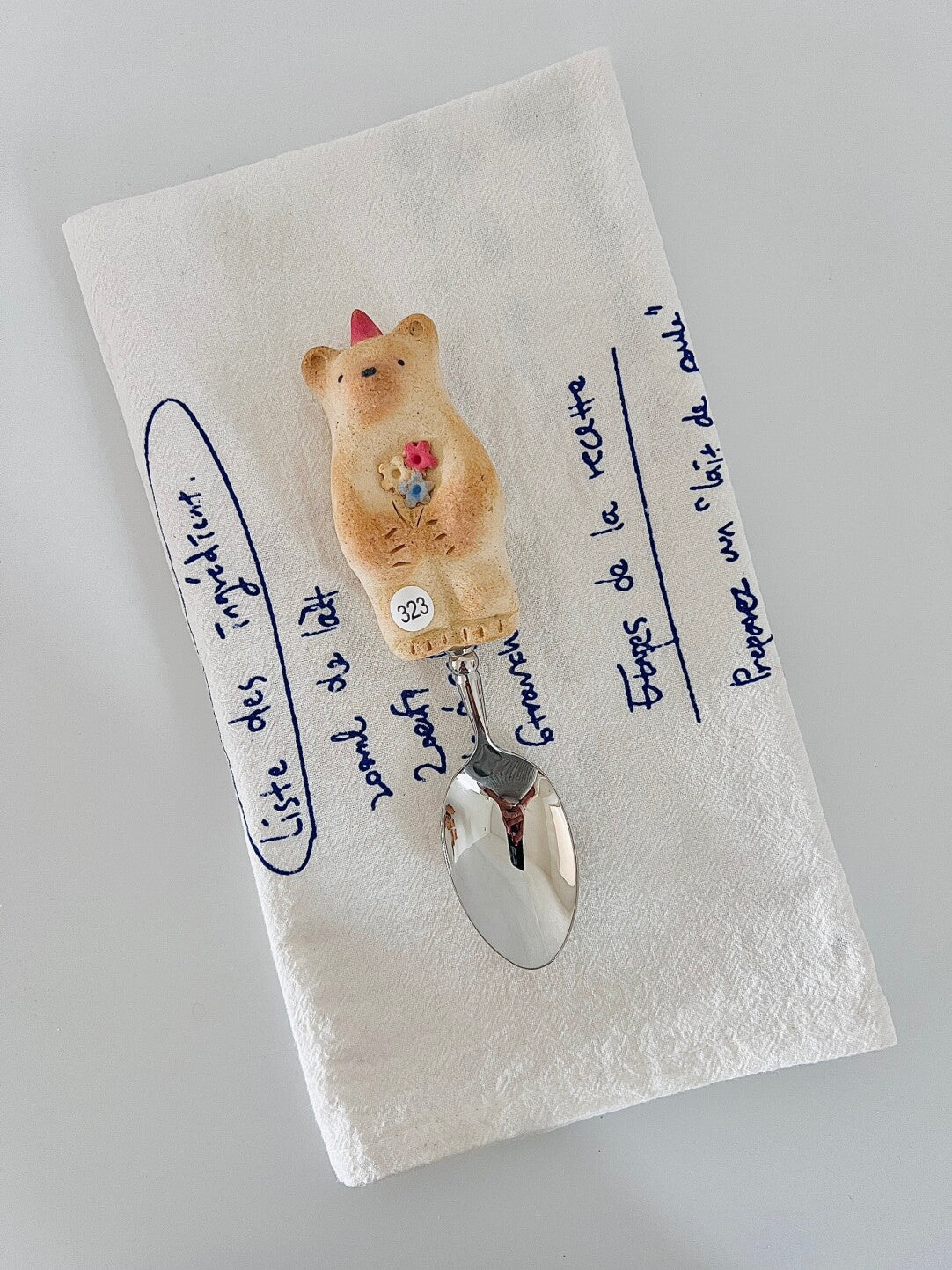 Ceramic Cookie Bear Spoon