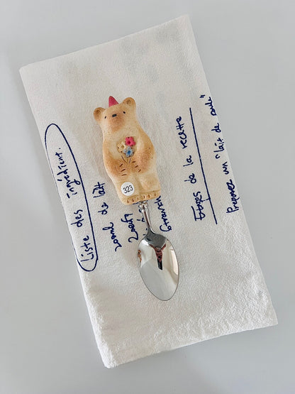 Ceramic Cookie Bear Spoon