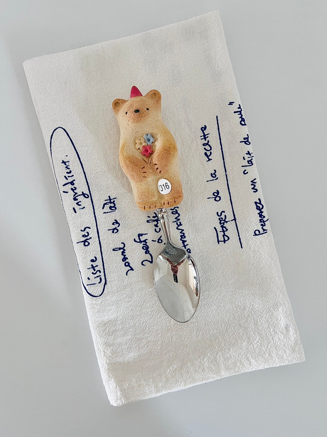 Ceramic Cookie Bear Spoon