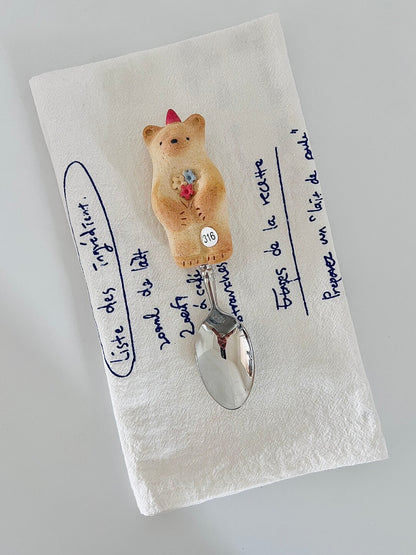 Ceramic Cookie Bear Spoon