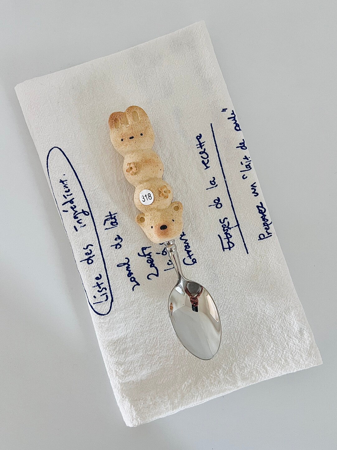 Ceramic Cookie Bear Spoon