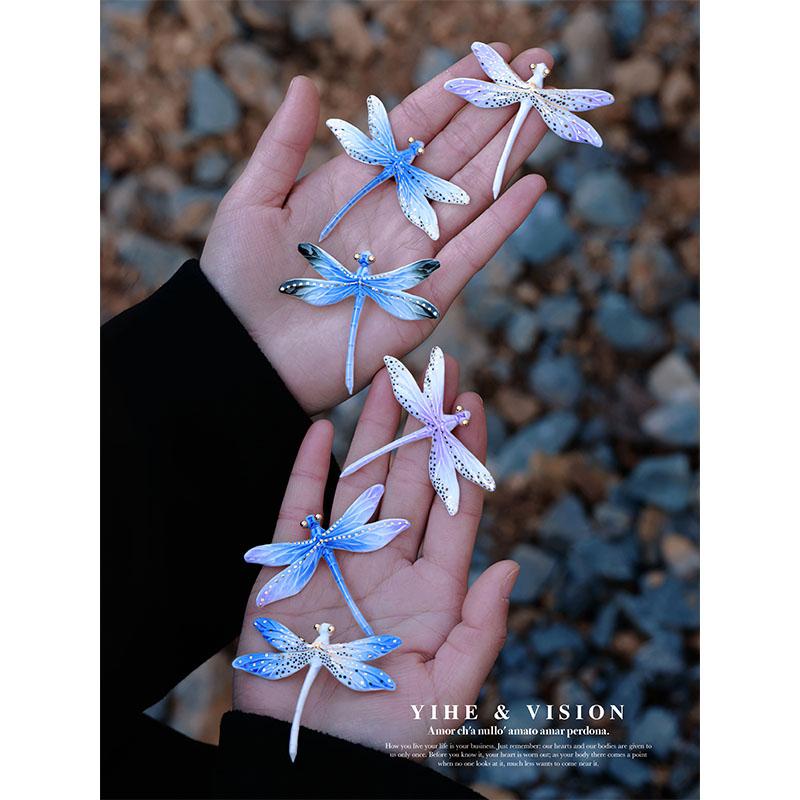 Ceramic Dragonfly Brooch