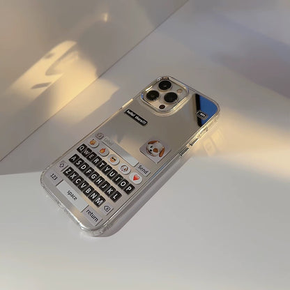 Chat Window Mirror Phone Case