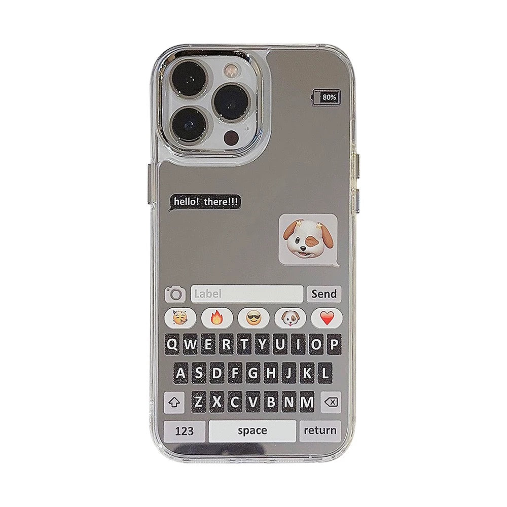 Chat Window Mirror Phone Case
