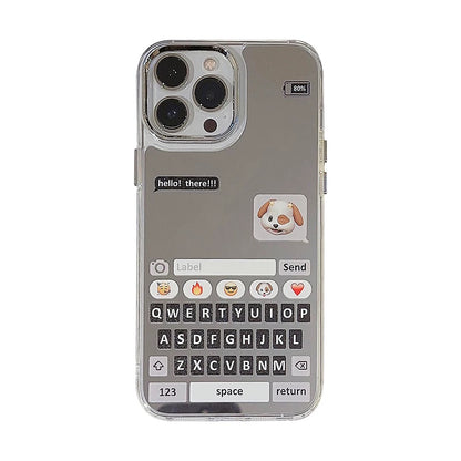 Chat Window Mirror Phone Case