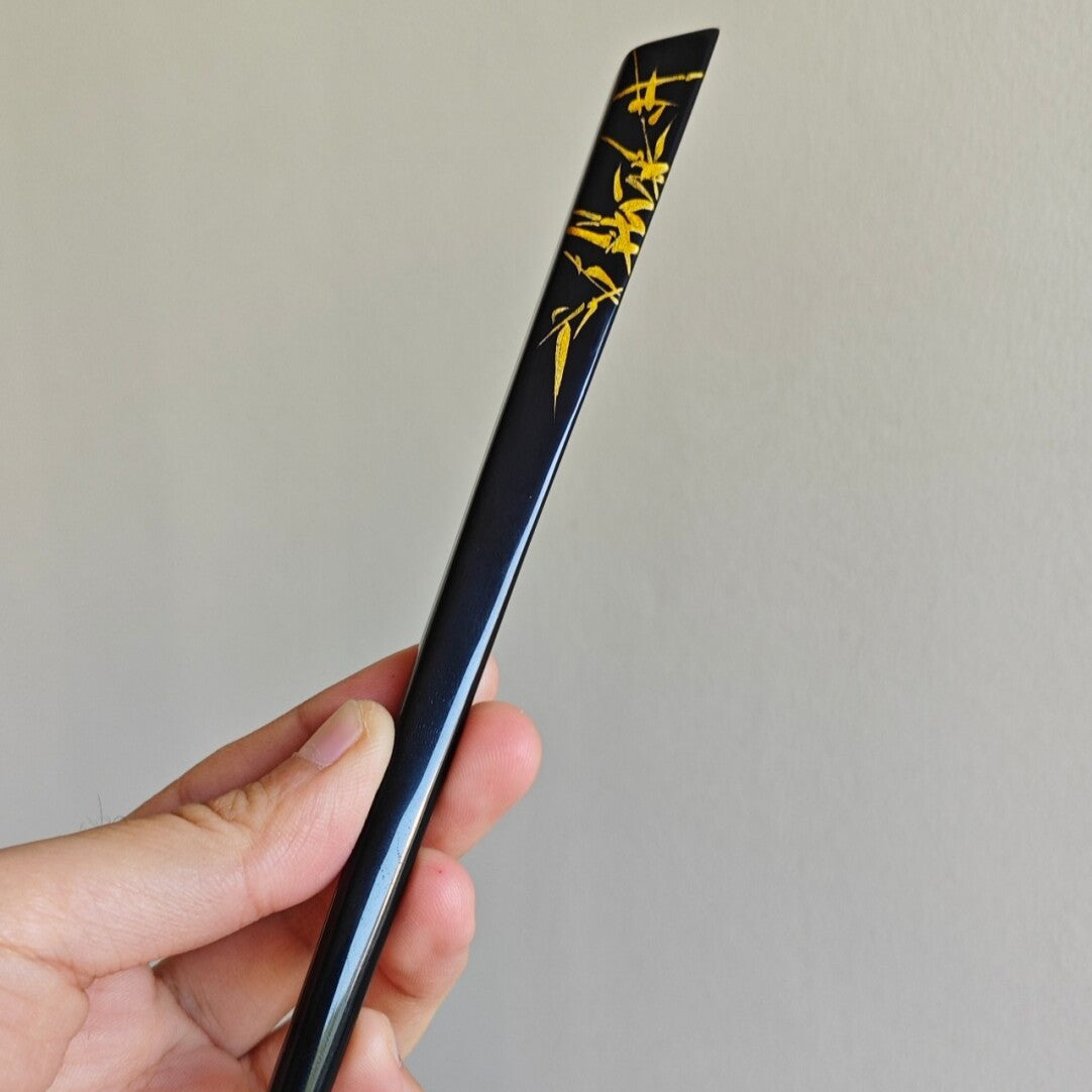 Chinese Lacquer Bamboo Hairpin