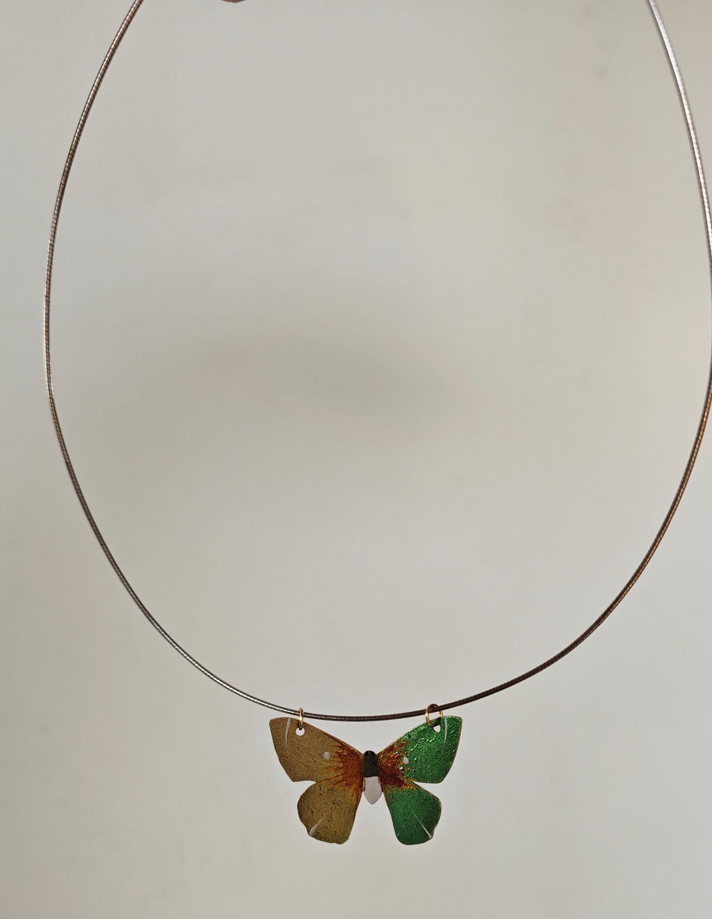 Chinese Lacquer Rusty Butterfly Jewelry