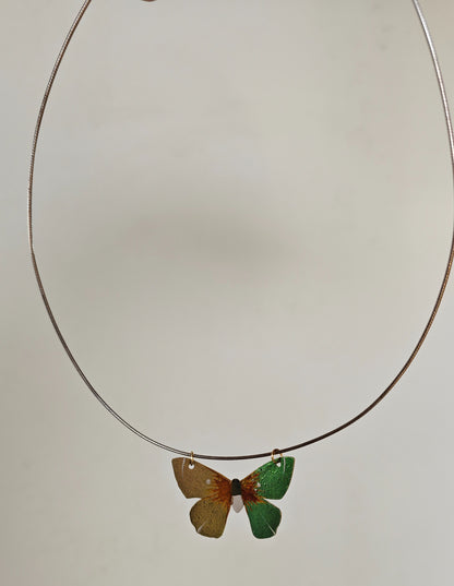 Chinese Lacquer Rusty Butterfly Jewelry
