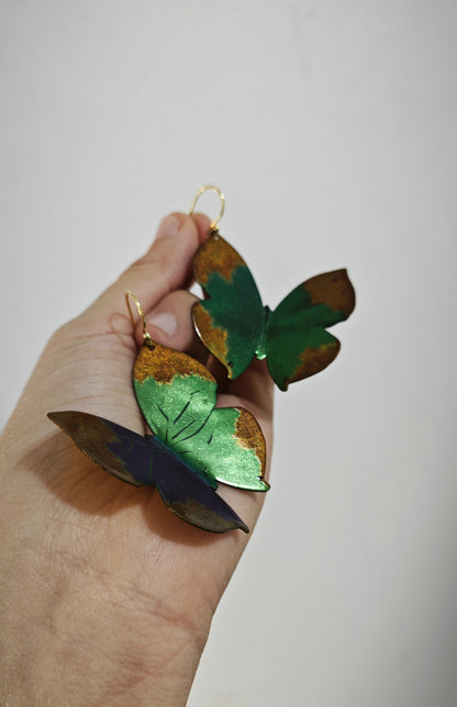 Chinese Lacquer Rusty Butterfly Jewelry