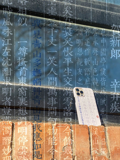 Chinese Traditional Scripture Calligraphy Phone Case 2.0
